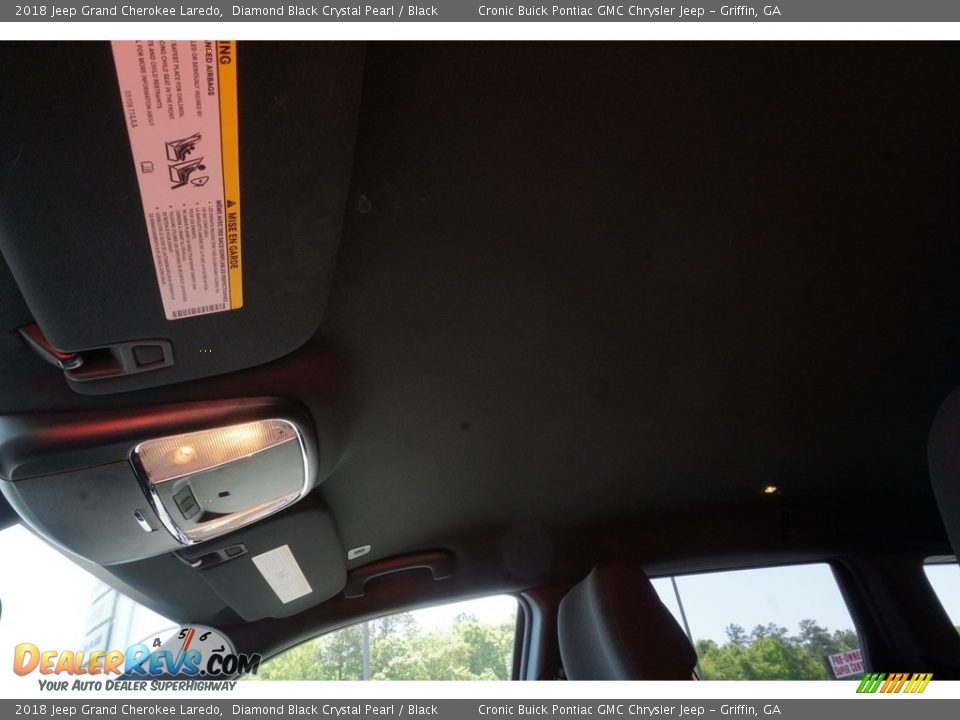 2018 Jeep Grand Cherokee Laredo Diamond Black Crystal Pearl / Black Photo #7
