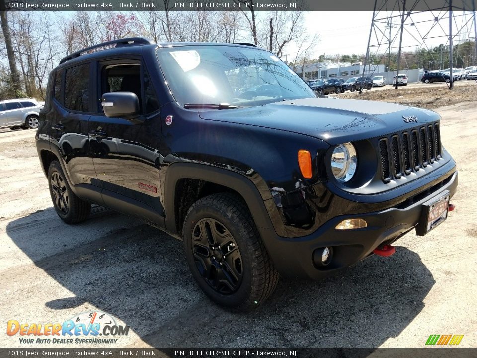 2018 Jeep Renegade Trailhawk 4x4 Black / Black Photo #1