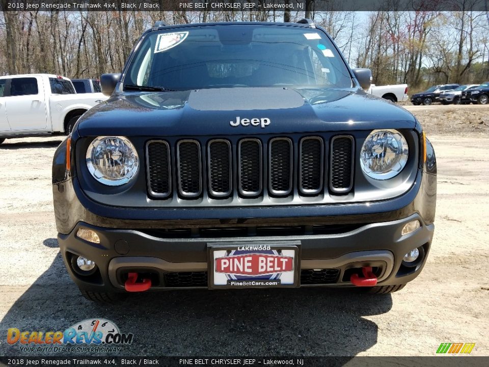 2018 Jeep Renegade Trailhawk 4x4 Black / Black Photo #2