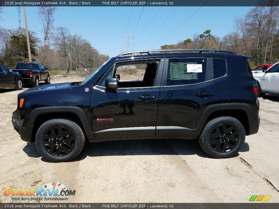 2018 Jeep Renegade Trailhawk 4x4 Black / Black Photo #3