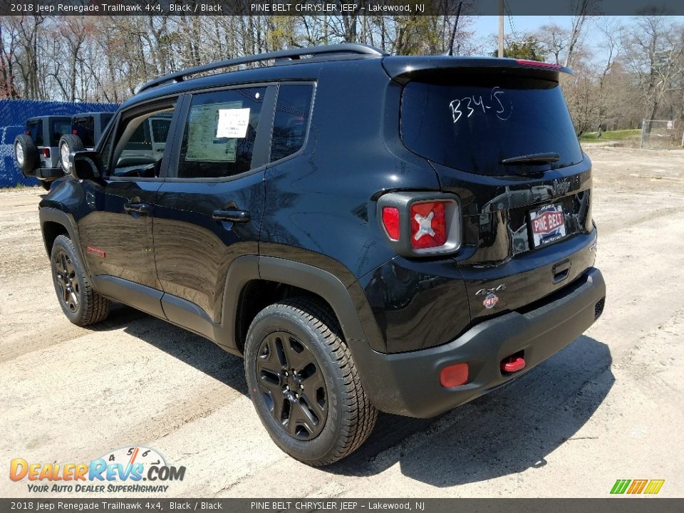 2018 Jeep Renegade Trailhawk 4x4 Black / Black Photo #4