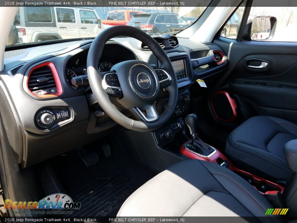 2018 Jeep Renegade Trailhawk 4x4 Black / Black Photo #7