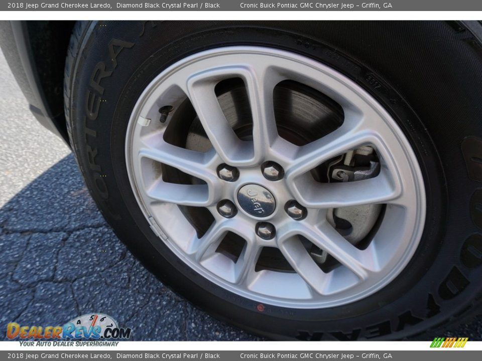 2018 Jeep Grand Cherokee Laredo Diamond Black Crystal Pearl / Black Photo #21