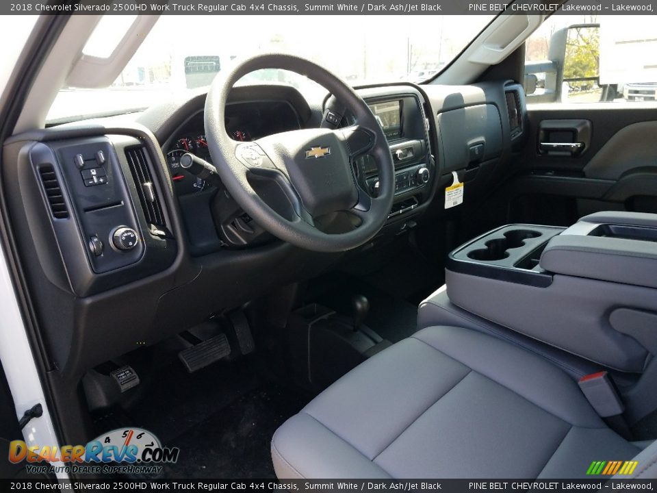 2018 Chevrolet Silverado 2500HD Work Truck Regular Cab 4x4 Chassis Summit White / Dark Ash/Jet Black Photo #7