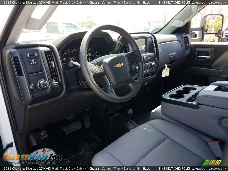 2018 Chevrolet Silverado 2500HD Work Truck Crew Cab 4x4 Chassis Summit White / Dark Ash/Jet Black Photo #7