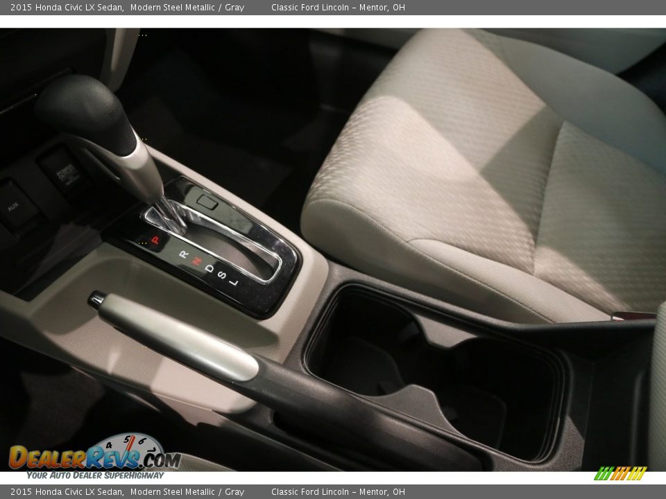 2015 Honda Civic LX Sedan Modern Steel Metallic / Gray Photo #12
