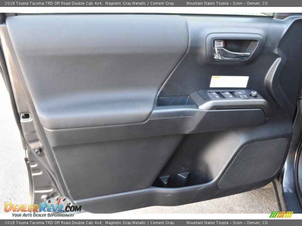 2018 Toyota Tacoma TRD Off Road Double Cab 4x4 Magnetic Gray Metallic / Cement Gray Photo #20