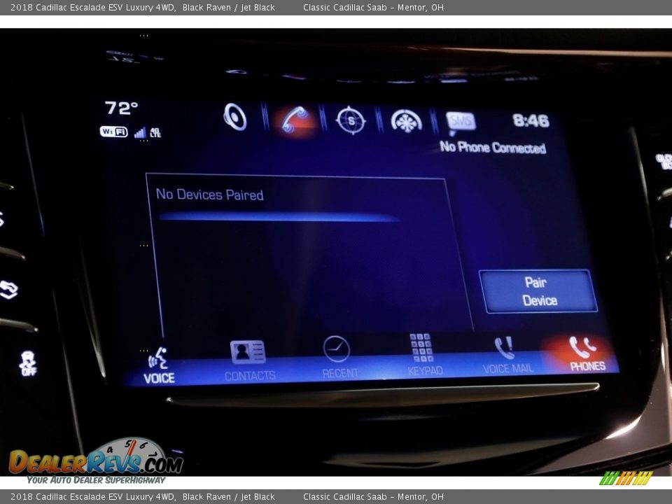 2018 Cadillac Escalade ESV Luxury 4WD Black Raven / Jet Black Photo #16