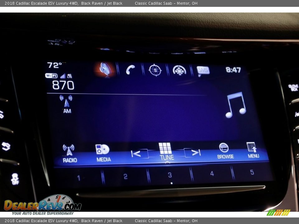2018 Cadillac Escalade ESV Luxury 4WD Black Raven / Jet Black Photo #17