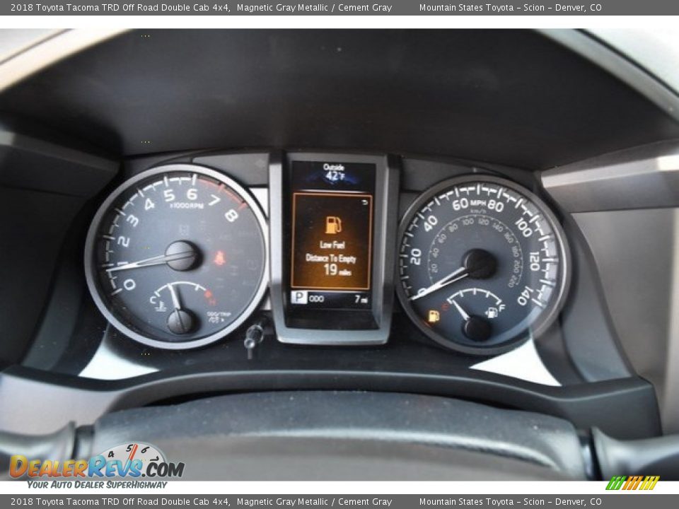 2018 Toyota Tacoma TRD Off Road Double Cab 4x4 Magnetic Gray Metallic / Cement Gray Photo #28