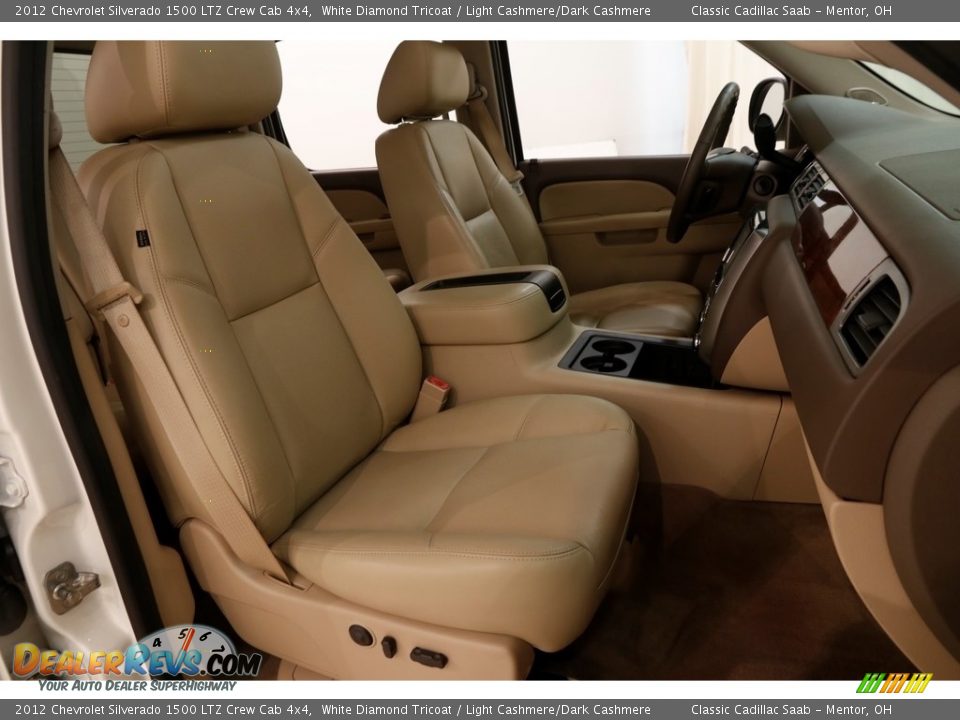 2012 Chevrolet Silverado 1500 LTZ Crew Cab 4x4 White Diamond Tricoat / Light Cashmere/Dark Cashmere Photo #18