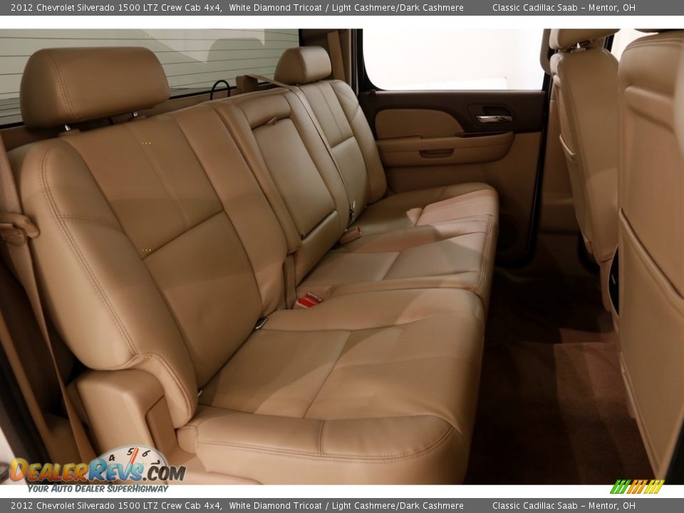 2012 Chevrolet Silverado 1500 LTZ Crew Cab 4x4 White Diamond Tricoat / Light Cashmere/Dark Cashmere Photo #19