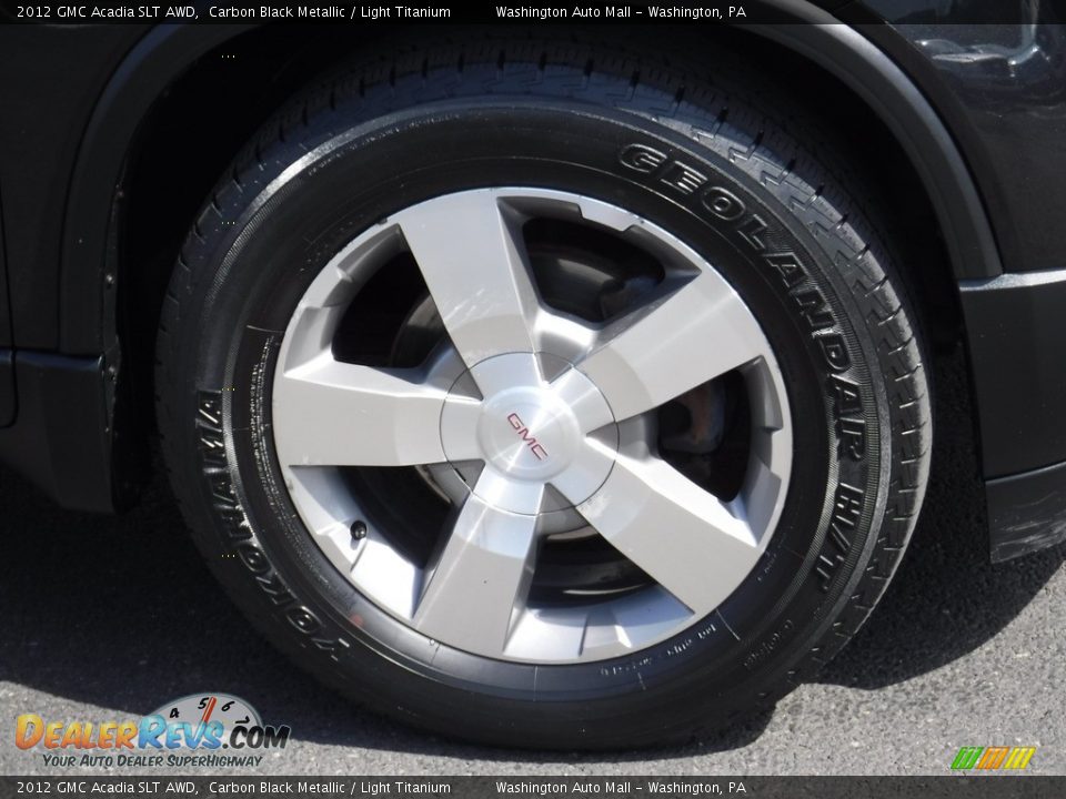2012 GMC Acadia SLT AWD Carbon Black Metallic / Light Titanium Photo #3