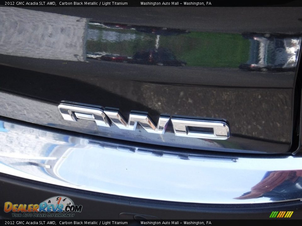 2012 GMC Acadia SLT AWD Carbon Black Metallic / Light Titanium Photo #10