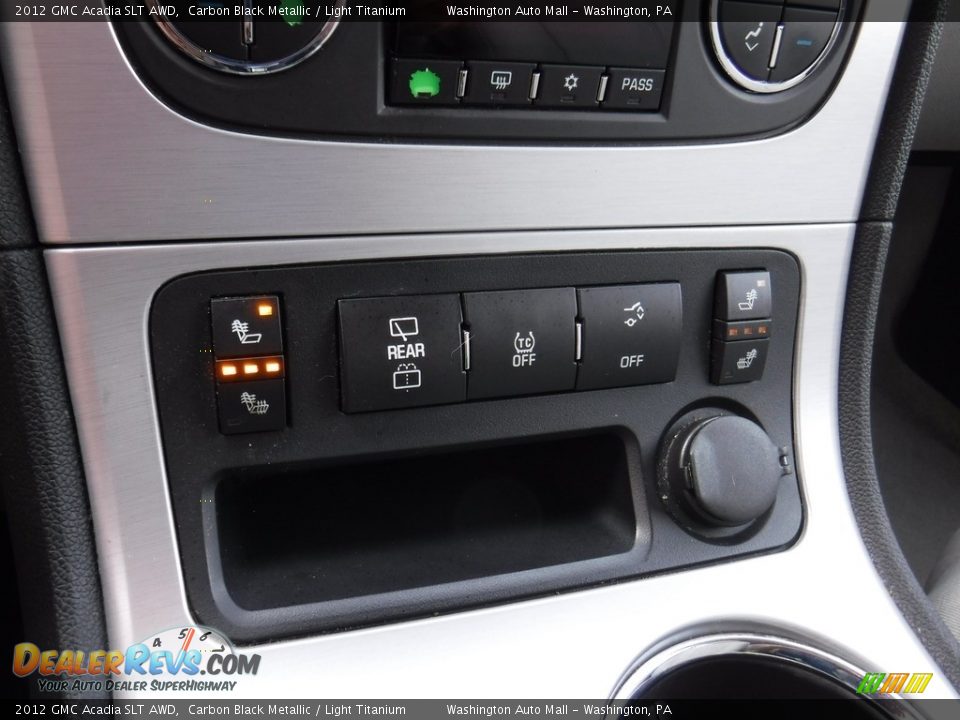2012 GMC Acadia SLT AWD Carbon Black Metallic / Light Titanium Photo #17
