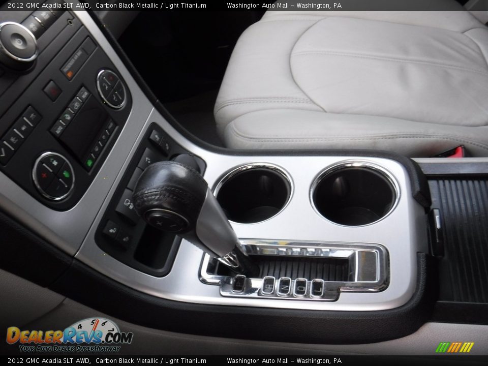 2012 GMC Acadia SLT AWD Carbon Black Metallic / Light Titanium Photo #18