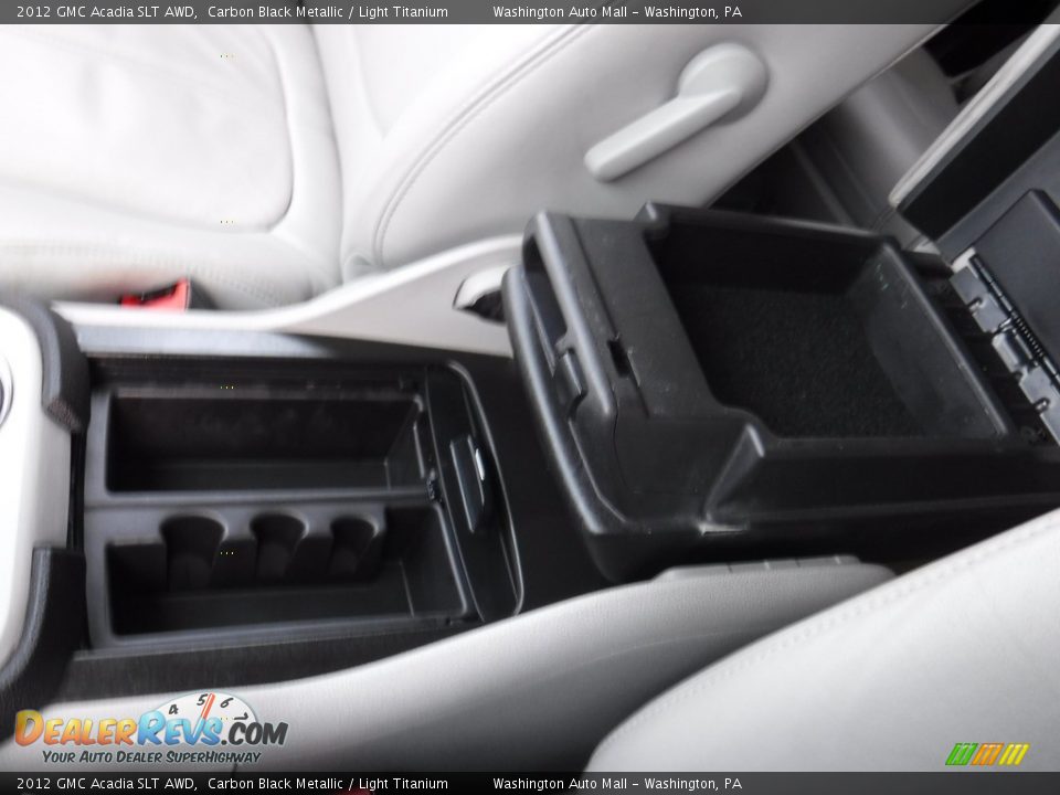 2012 GMC Acadia SLT AWD Carbon Black Metallic / Light Titanium Photo #19