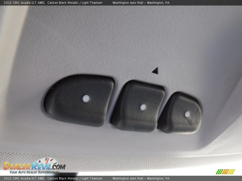 2012 GMC Acadia SLT AWD Carbon Black Metallic / Light Titanium Photo #20