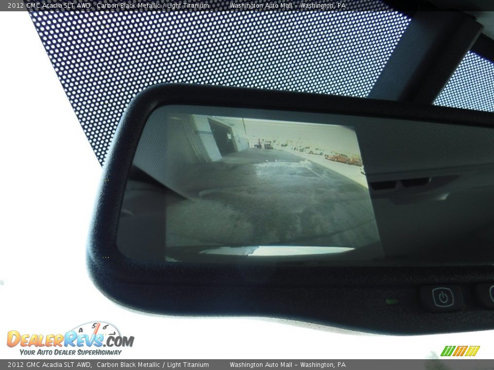 2012 GMC Acadia SLT AWD Carbon Black Metallic / Light Titanium Photo #22