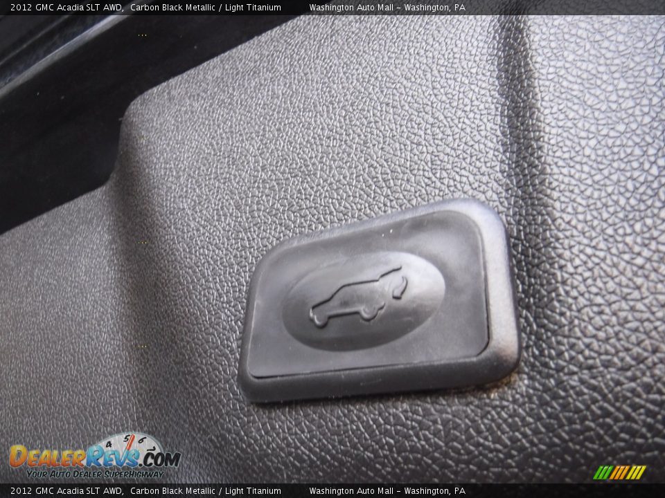 2012 GMC Acadia SLT AWD Carbon Black Metallic / Light Titanium Photo #27