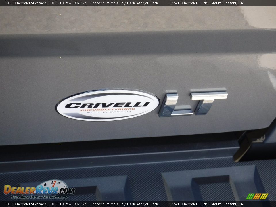 2017 Chevrolet Silverado 1500 LT Crew Cab 4x4 Pepperdust Metallic / Dark Ash/Jet Black Photo #9