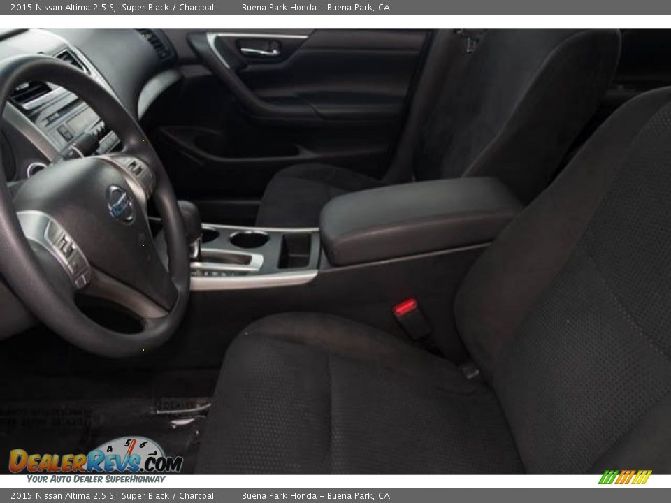 2015 Nissan Altima 2.5 S Super Black / Charcoal Photo #3