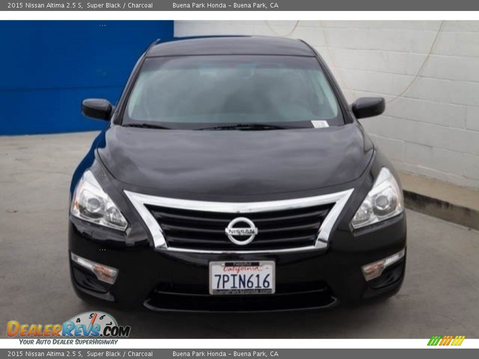 2015 Nissan Altima 2.5 S Super Black / Charcoal Photo #7