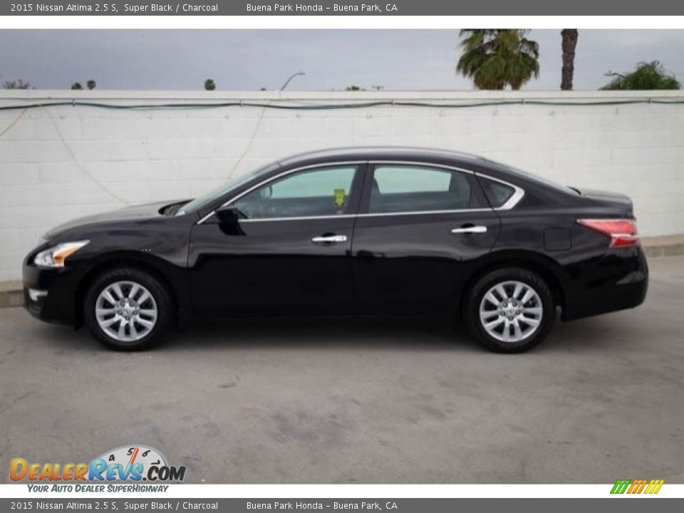 2015 Nissan Altima 2.5 S Super Black / Charcoal Photo #9