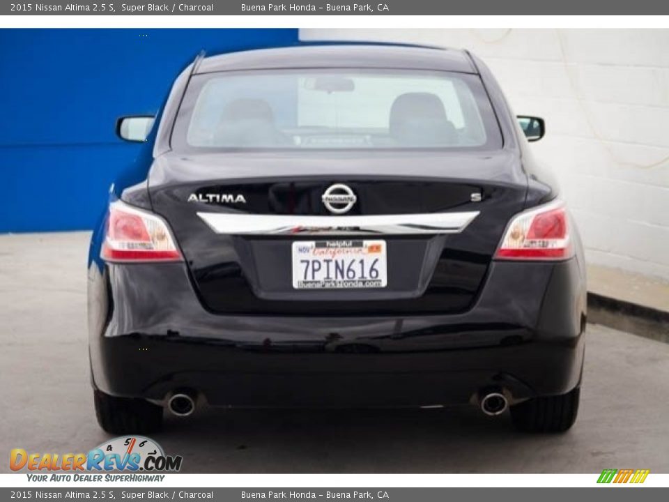 2015 Nissan Altima 2.5 S Super Black / Charcoal Photo #10