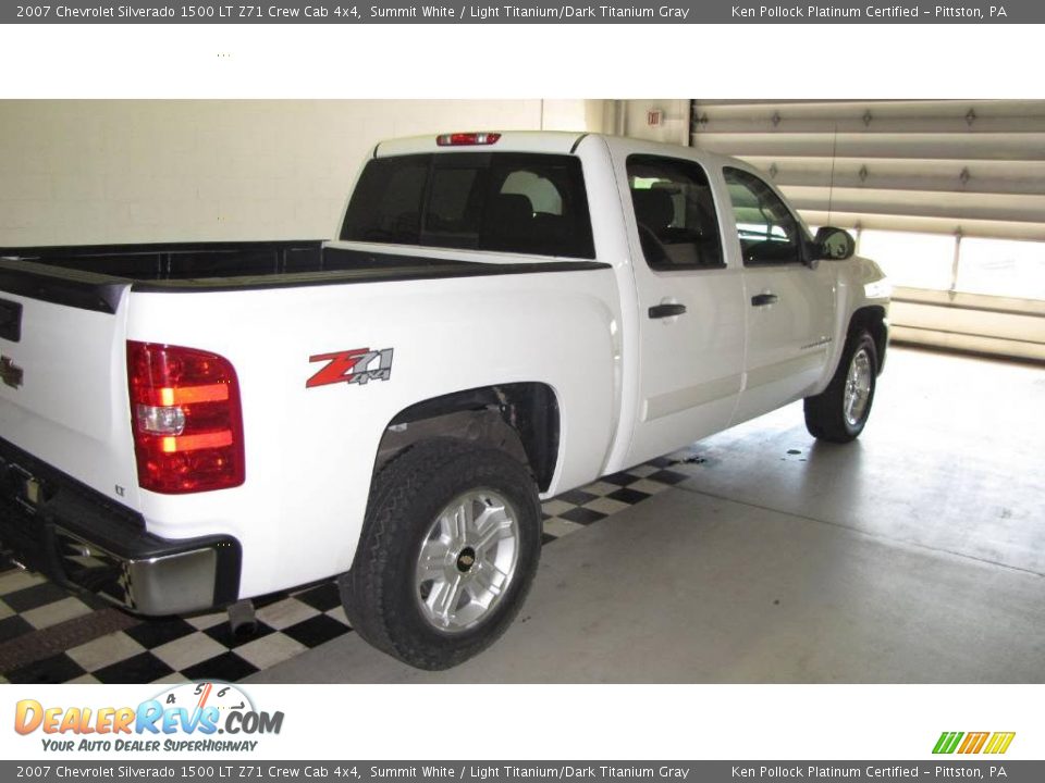 2007 Chevrolet Silverado 1500 LT Z71 Crew Cab 4x4 Summit White / Light Titanium/Dark Titanium Gray Photo #4