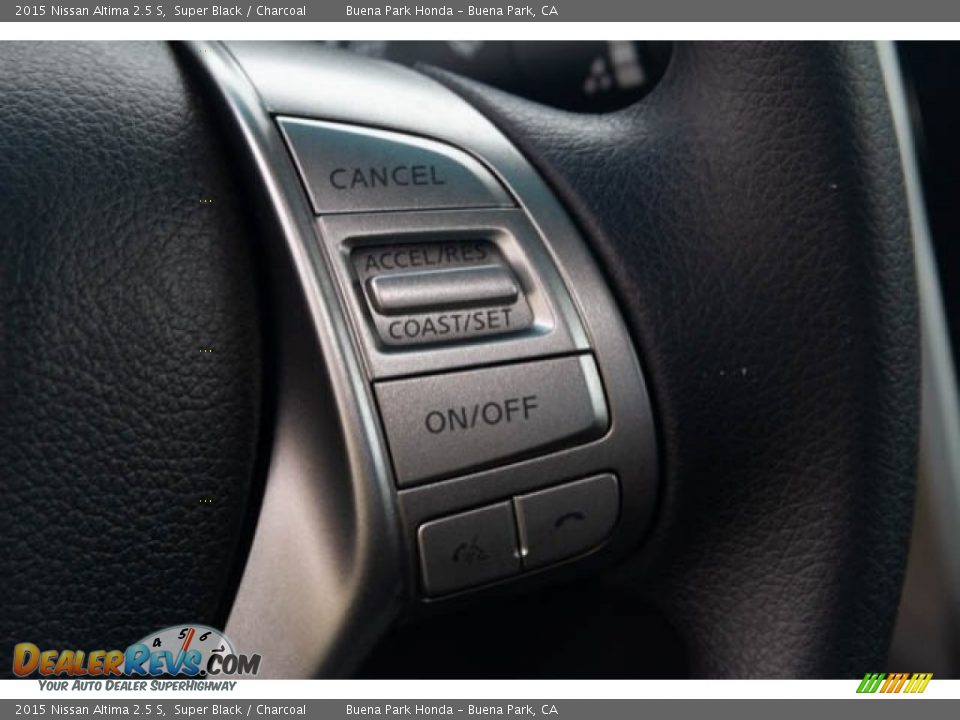 2015 Nissan Altima 2.5 S Super Black / Charcoal Photo #16
