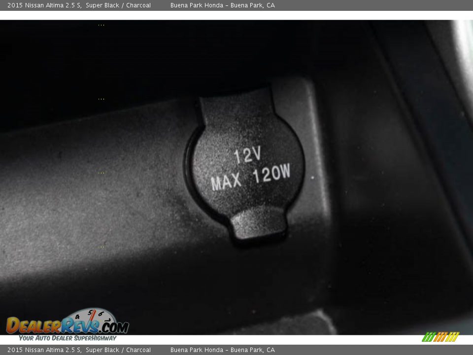 2015 Nissan Altima 2.5 S Super Black / Charcoal Photo #18