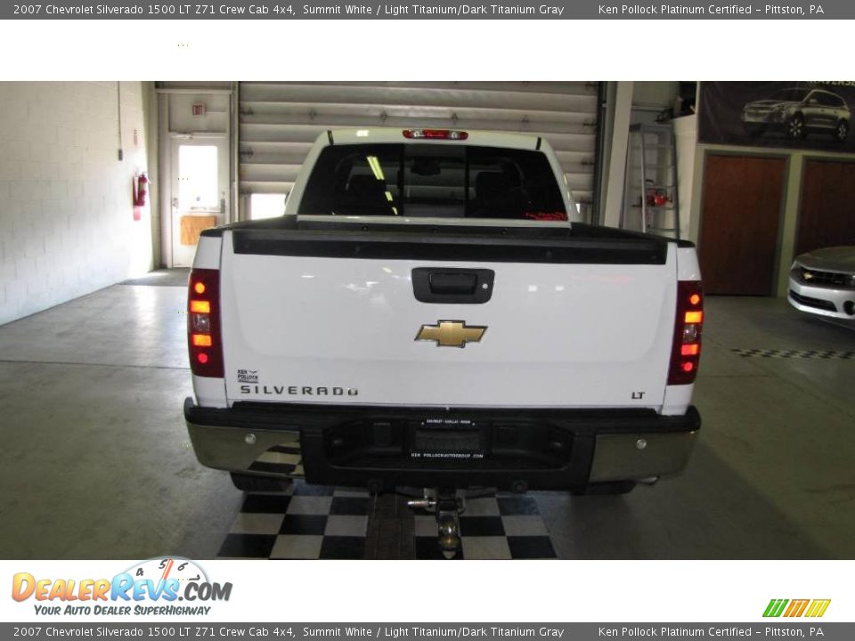 2007 Chevrolet Silverado 1500 LT Z71 Crew Cab 4x4 Summit White / Light Titanium/Dark Titanium Gray Photo #5