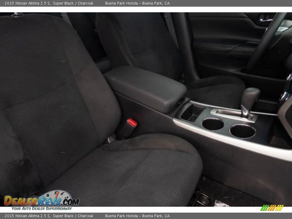 2015 Nissan Altima 2.5 S Super Black / Charcoal Photo #25