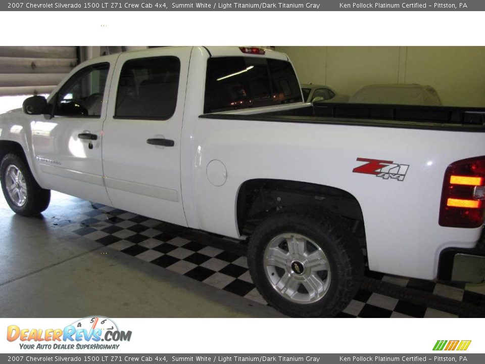 2007 Chevrolet Silverado 1500 LT Z71 Crew Cab 4x4 Summit White / Light Titanium/Dark Titanium Gray Photo #6