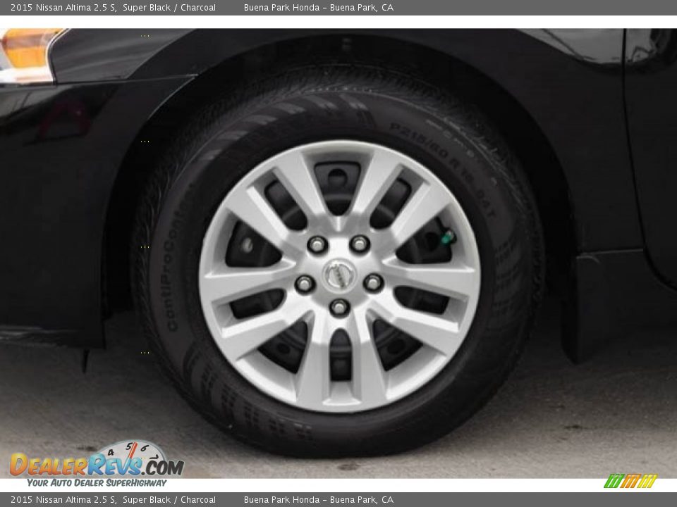 2015 Nissan Altima 2.5 S Super Black / Charcoal Photo #33