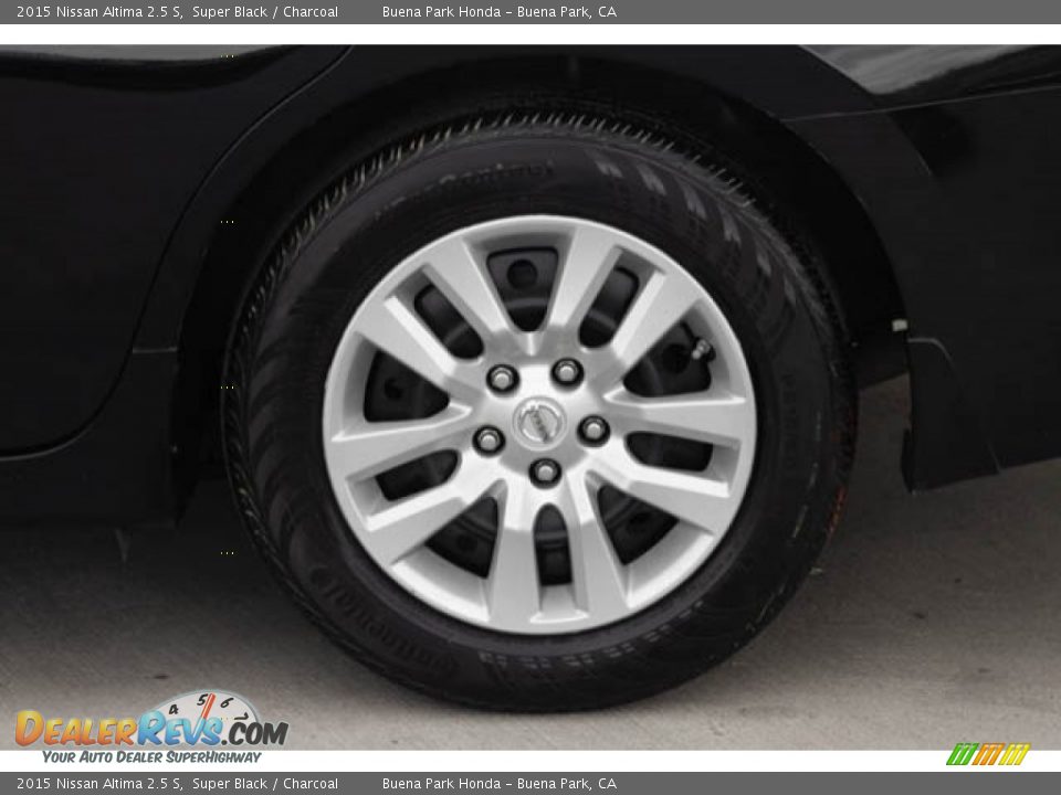 2015 Nissan Altima 2.5 S Super Black / Charcoal Photo #34
