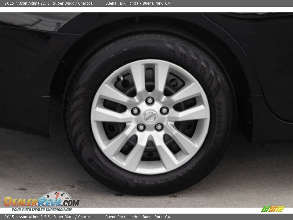 2015 Nissan Altima 2.5 S Super Black / Charcoal Photo #35