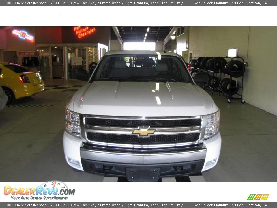 2007 Chevrolet Silverado 1500 LT Z71 Crew Cab 4x4 Summit White / Light Titanium/Dark Titanium Gray Photo #9