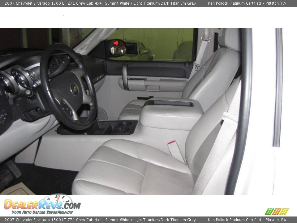2007 Chevrolet Silverado 1500 LT Z71 Crew Cab 4x4 Summit White / Light Titanium/Dark Titanium Gray Photo #12
