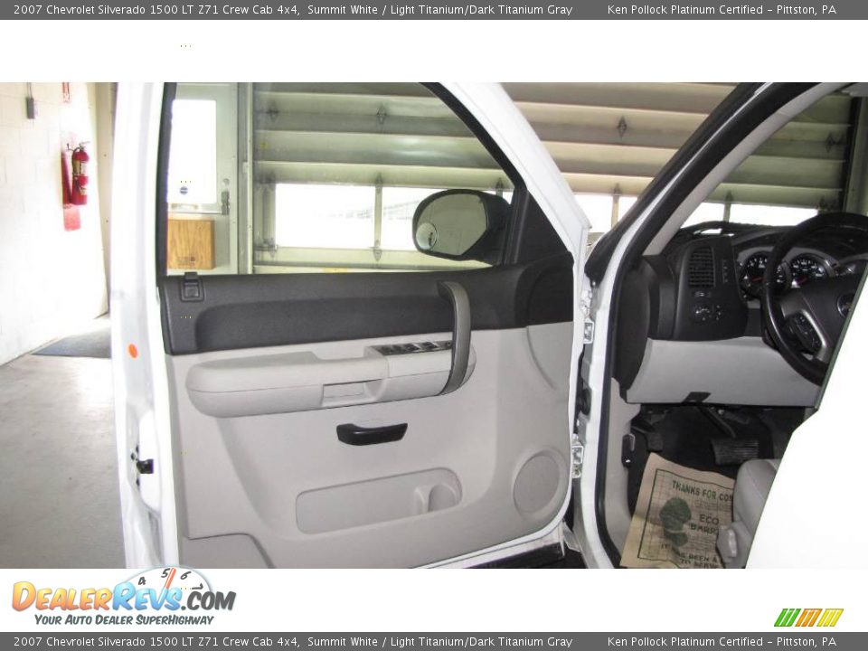 2007 Chevrolet Silverado 1500 LT Z71 Crew Cab 4x4 Summit White / Light Titanium/Dark Titanium Gray Photo #13