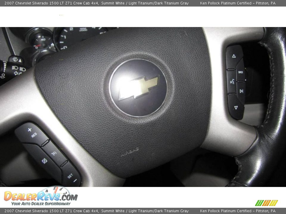 2007 Chevrolet Silverado 1500 LT Z71 Crew Cab 4x4 Summit White / Light Titanium/Dark Titanium Gray Photo #14