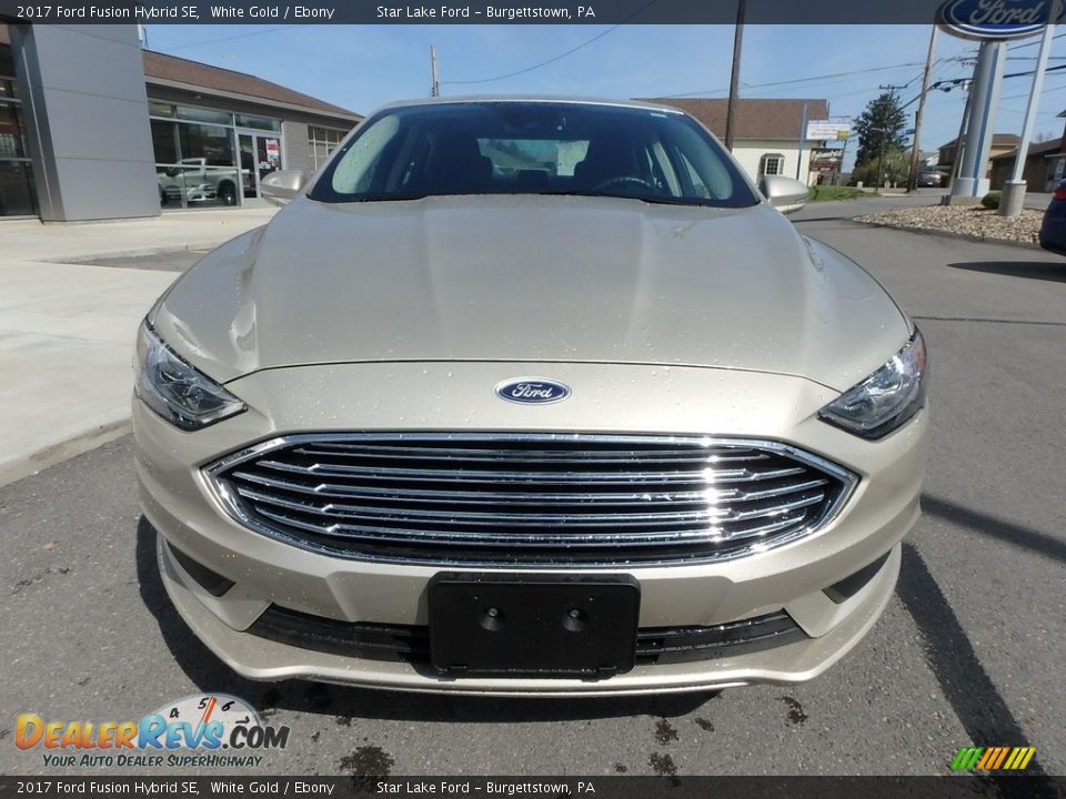 2017 Ford Fusion Hybrid SE White Gold / Ebony Photo #2