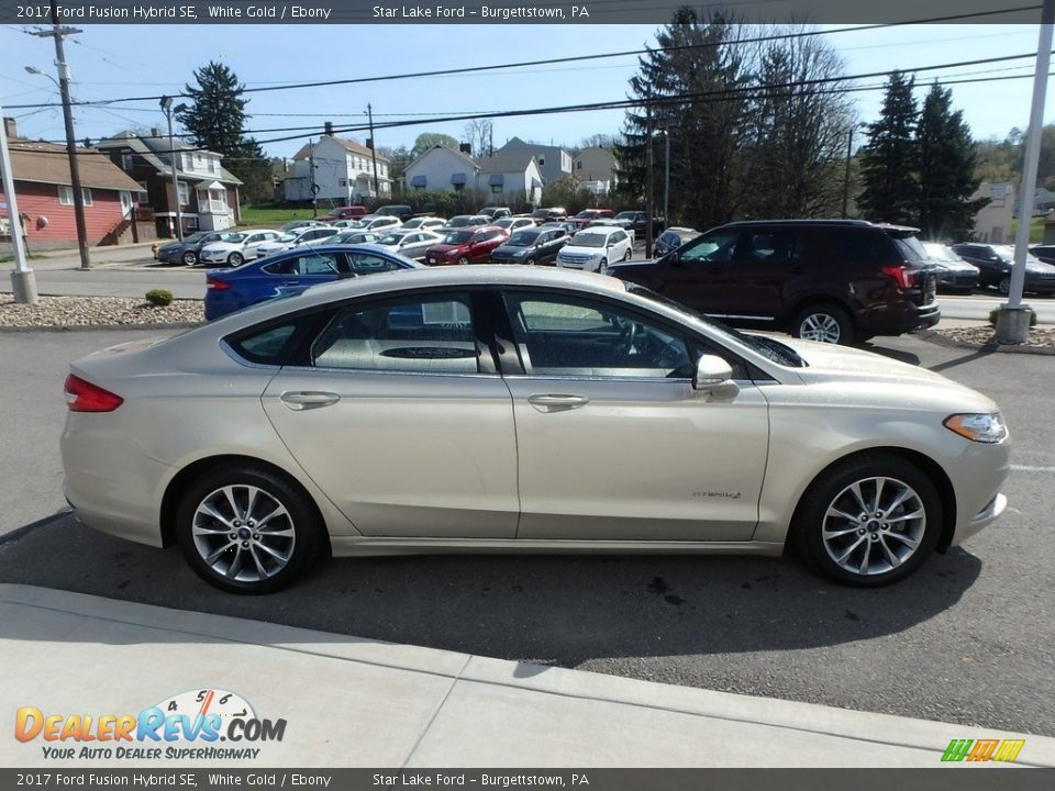 2017 Ford Fusion Hybrid SE White Gold / Ebony Photo #4