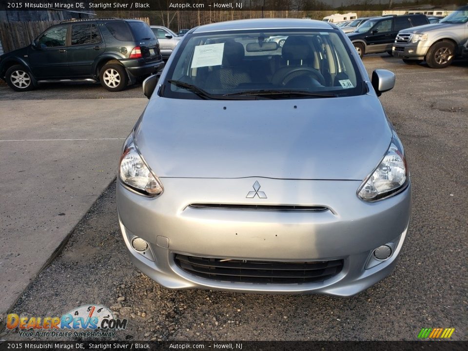 2015 Mitsubishi Mirage DE Starlight Silver / Black Photo #2