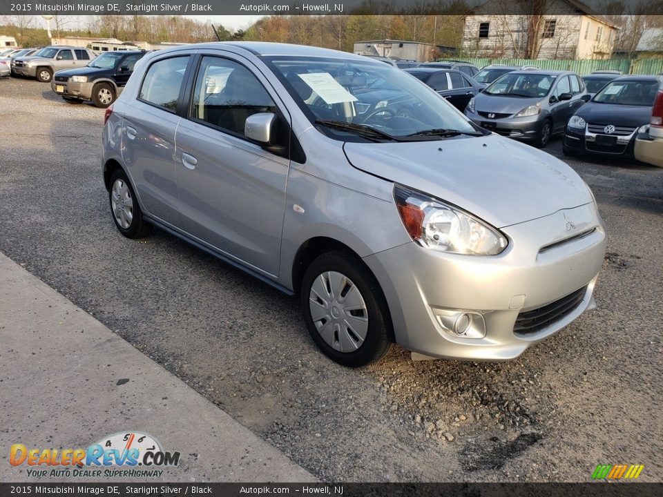 2015 Mitsubishi Mirage DE Starlight Silver / Black Photo #3