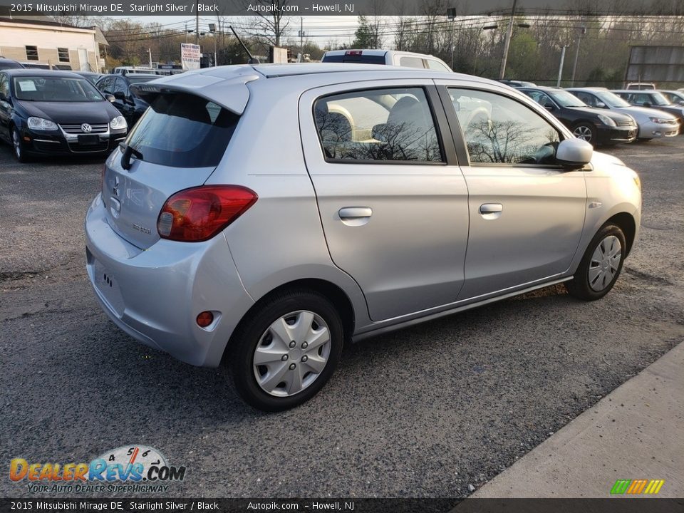 2015 Mitsubishi Mirage DE Starlight Silver / Black Photo #4