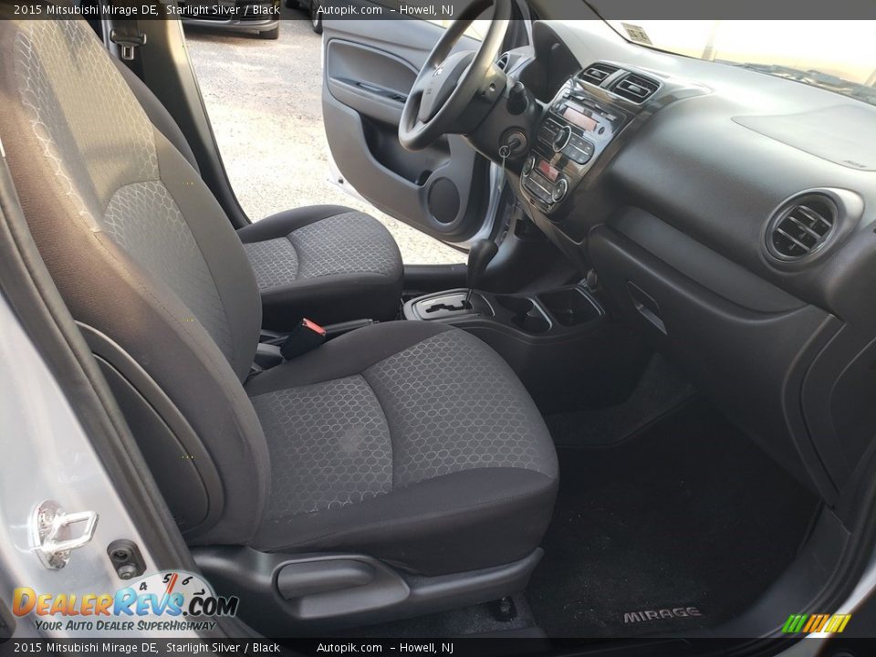 2015 Mitsubishi Mirage DE Starlight Silver / Black Photo #10