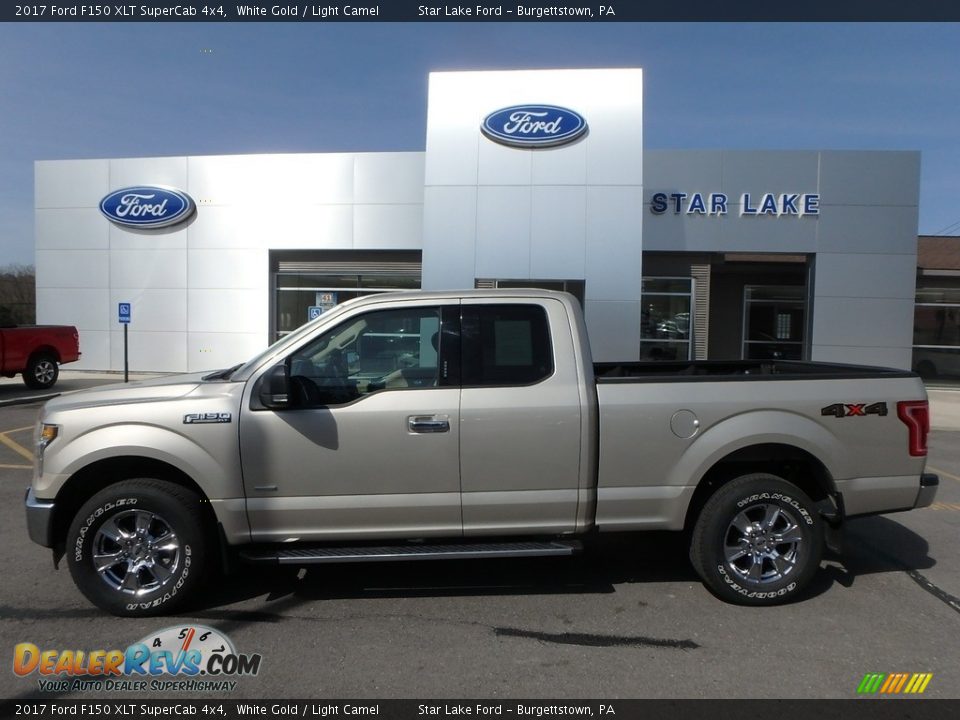 2017 Ford F150 XLT SuperCab 4x4 White Gold / Light Camel Photo #1