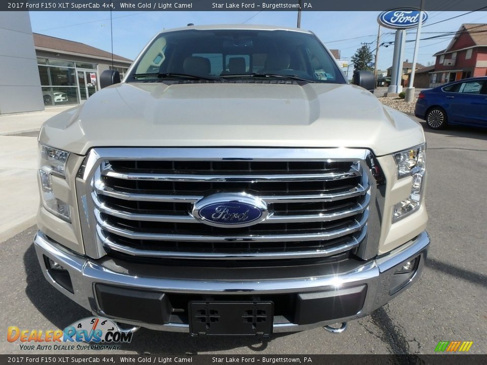 2017 Ford F150 XLT SuperCab 4x4 White Gold / Light Camel Photo #2
